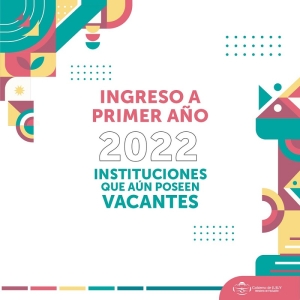 Ingreso a Primer A&ntilde;o: Listado de Instituciones que poseen vacantes