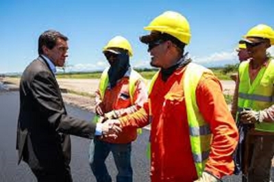 Avanza la obra de pavimentaci&oacute;n de la Ruta Nacional 34