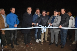 Inauguraron extensi&oacute;n de Red de alumbrado p&uacute;blico sobre Ruta N&deg; 42 entre Monterrico y El Carmen