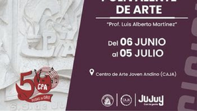 Inauguran la muestra "Bodas de Oro" del Polivalente de Arte