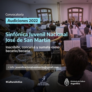 Audiciones abiertas para la Orquesta Sinf&oacute;nica Juvenil Nacional