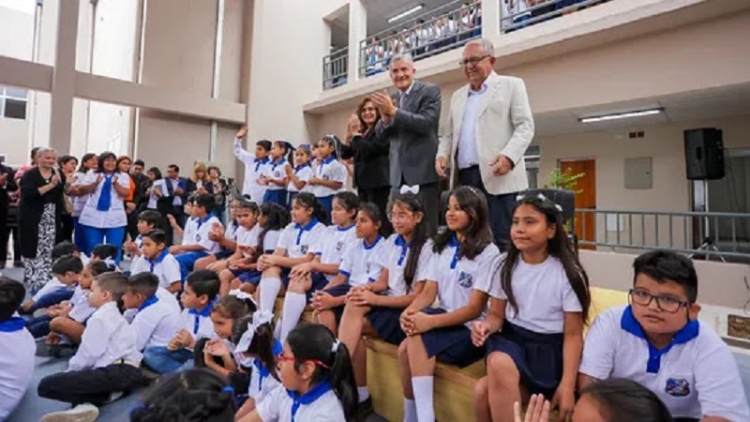 Morales inaugur&oacute; el nuevo edificio de la Escuela N&deg; 221 Uni&oacute;n Latinoamericana de San Pedro