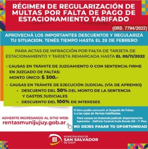 Hasta el 28 de febrero contin&uacute;a la moratoria para multas por estacionamiento