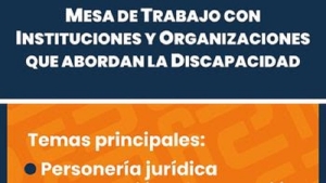 Mesa de Trabajo para instituciones que abordan la Discapacidad