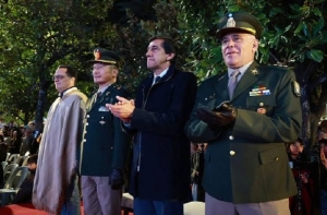 Sadir acompa&ntilde;&oacute; la Marcha Evocativa y encabez&oacute; el Cambio de Guardia en homenaje al &Eacute;xodo Juje&ntilde;o