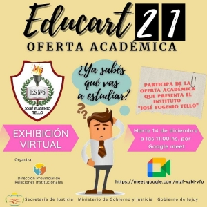 Virtual "Educart/21": Iniciar&aacute;n muestra acad&eacute;mica