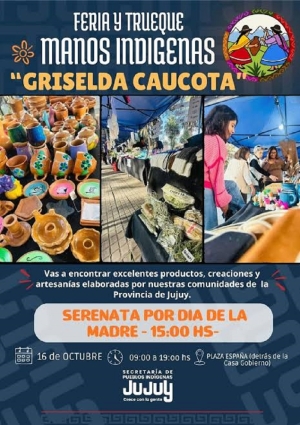 Llega la edici&oacute;n del D&iacute;a de la Madre de la Feria y Trueque Manos Ind&iacute;genas "Griselda Caucota"