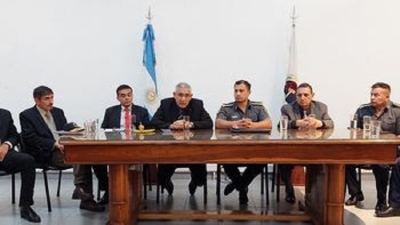 Reuni&oacute;n del gabinete de Seguridad: unifican ejes de trabajo