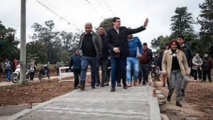 El gobernador Carlos Sadir supervis&oacute; obras de infraestructura urbana en Fraile Pintado