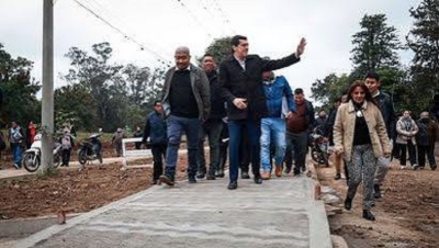 El gobernador Carlos Sadir supervis&oacute; obras de infraestructura urbana en Fraile Pintado
