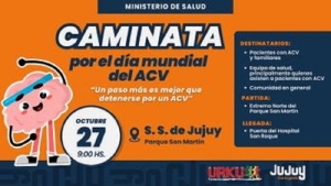 Salud: Caminata/Marat&oacute;n simb&oacute;lica por el D&iacute;a Mundial del ACV