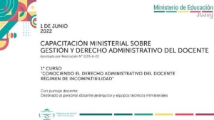 Se realizar&aacute; jornada sobre Gesti&oacute;n y Derecho Administrativo del Docente
