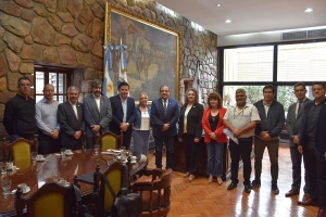 Alberto Bernis trato una nutrida agenda con autoridades acad&eacute;micas de la UNJu