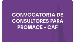 Convocatoria a postulantes para cubrir cargos de consultores para PROMACE-CAF &ndash; S.I.E.P