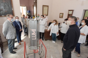 Ejesa don&oacute; al Hospital San Roque equipamiento para la desinfecci&oacute;n de aire y superficies