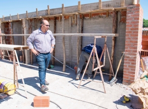 Importantes avances en la obra del centro de desarrollo infantil del barrio ant&aacute;rtida argentina