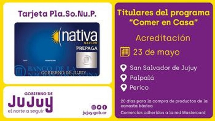 Acreditaron la tarjeta Plasonup