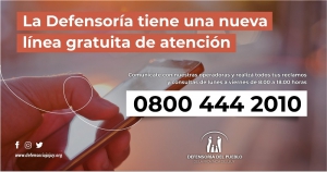 La Defensor&iacute;a del Pueblo de Jujuy habilit&oacute; una l&iacute;nea telef&oacute;nica gratuita para la atenci&oacute;n al p&uacute;blico