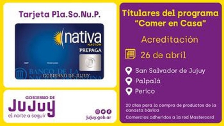 Acreditaci&oacute;n de la Tarjeta PLASONUP