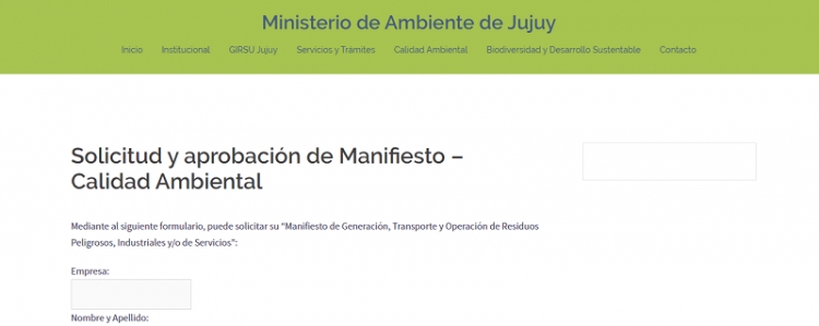 Se autoriza la adquisici&oacute;n de manifiestos para generadores de residuos peligrosos