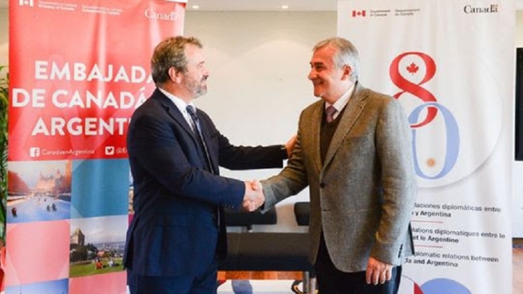 Morales y el Embajador de Canad&aacute; preparan la participaci&oacute;n de Jujuy en la Convenci&oacute;n Minera de Toronto