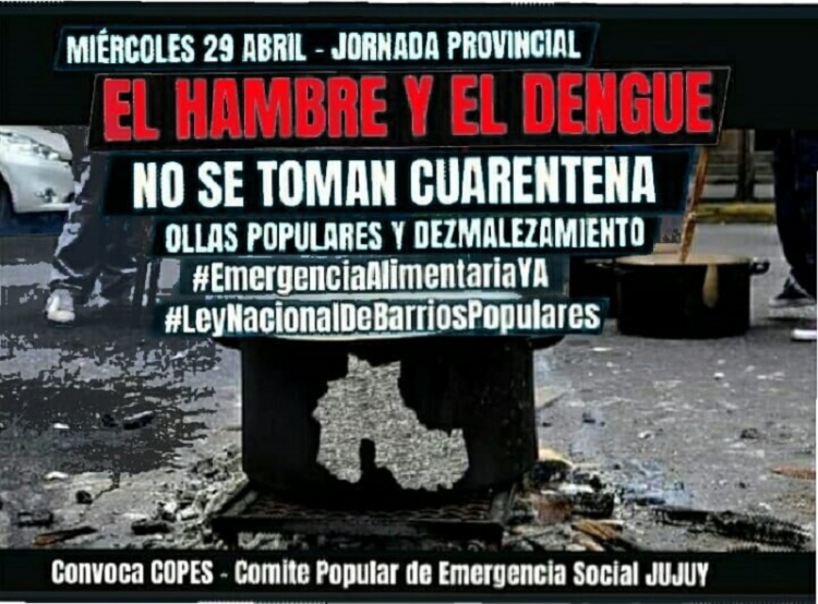 Jornada Provincial: "El Hambre y el Dengue no se toman cuarentena",