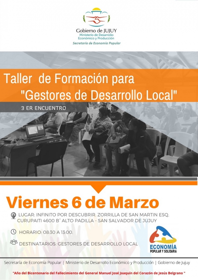 3&deg; Encuentro de Gestores de Desarrollo Local