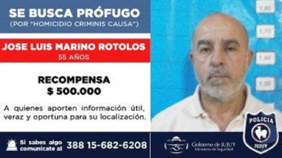 Ofrecen $500.000 de recompensa para dar con el pr&oacute;fugo R&oacute;tolos