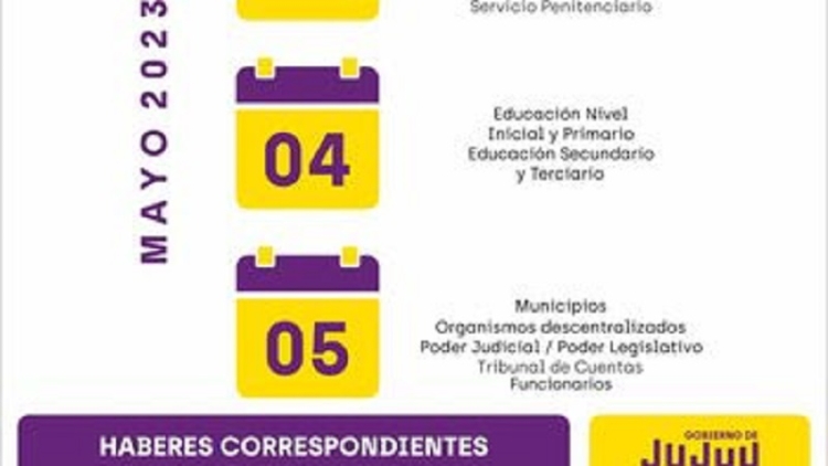 El mi&eacute;rcoles 3 de mayo inicia el cronograma de pagos para los agentes de las reparticiones p&uacute;blicas