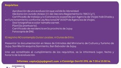 Contin&uacute;a la convocatoria para gu&iacute;as id&oacute;neos