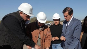 Sadir recorri&oacute; las obras reactivadas de la Ruta 34