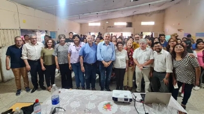 Morales visit&oacute; a los "Cuidadores de la Casa Com&uacute;n" en El Chingo