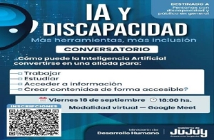 Conversatorio "IA y Discapacidad: m&aacute;s herramientas, m&aacute;s inclusi&oacute;n"