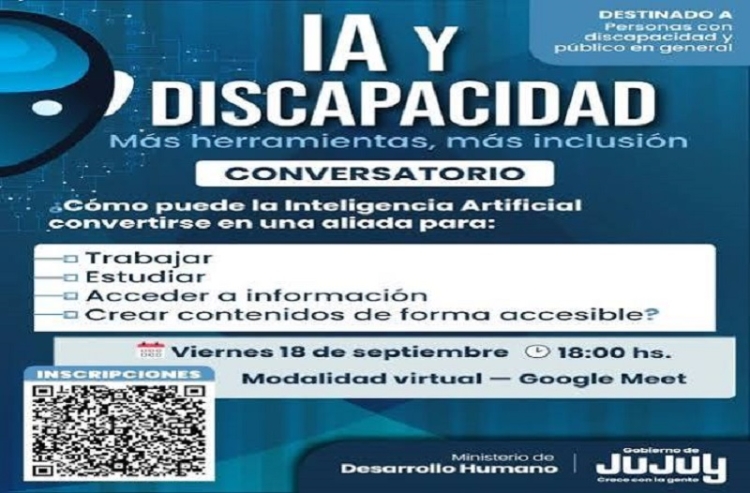 Conversatorio "IA y Discapacidad: m&aacute;s herramientas, m&aacute;s inclusi&oacute;n"