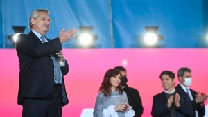 El Presidente y Cristina ratificaron su compromiso de defender "la dignidad del trabajo"