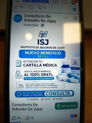 El ISJ alerta por cuentas falsas que ofrecen beneficios a sus afiliados