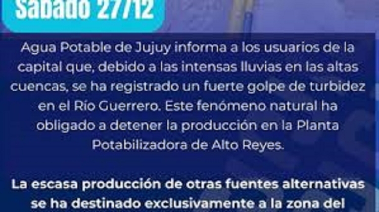 Cuatro barrios afectados por altos niveles de turbiedad en el R&iacute;o Guerrero