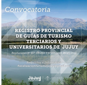 Se abri&oacute; el Registro de Gu&iacute;as de Turismo Terciarios y Universitarios de Jujuy
