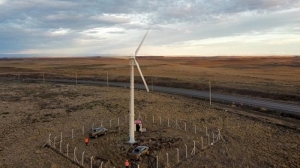 Tres turbinas e&oacute;licas comenzaron a producir electricidad en Tierra del Fuego