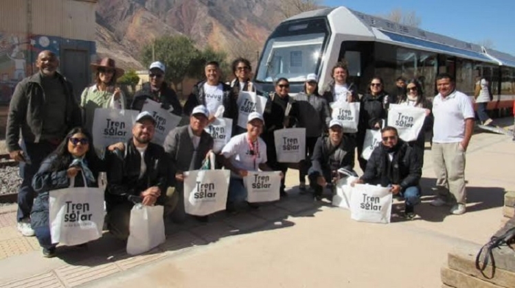 El Tren Solar recibi&oacute; a periodistas especializados en turismo de toda Latinoam&eacute;rica