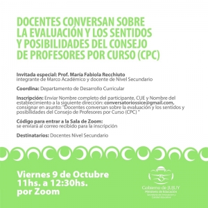 Invitan al 16&deg; encuentro del ciclo de conversatorios
