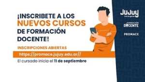 Habilitan inscripciones para los nuevos cursos del Programa Provincial de Formaci&oacute;n Docente