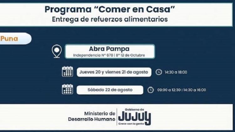 Familias de localidades pune&ntilde;as recibir&aacute;n unidades alimentarias