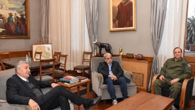 Gerardo Morales y An&iacute;bal Fern&aacute;ndez, en reuni&oacute;n institucional