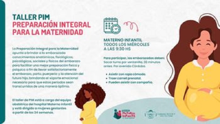 Invitan al Taller de Preparaci&oacute;n Integral para la Maternidad en Hospital Materno Infantil