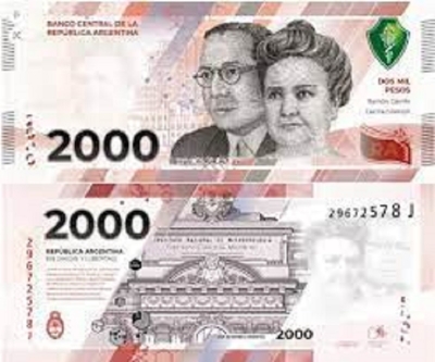 El BCRA puso en circulaci&oacute;n el billete conmemorativo de 2000 pesos