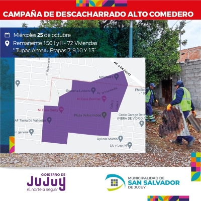 Nueva campa&ntilde;a de descacharrado en Alto Comedero