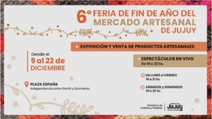 Llega la 6&ordf; Feria de Fin de A&ntilde;o del Mercado Artesanal