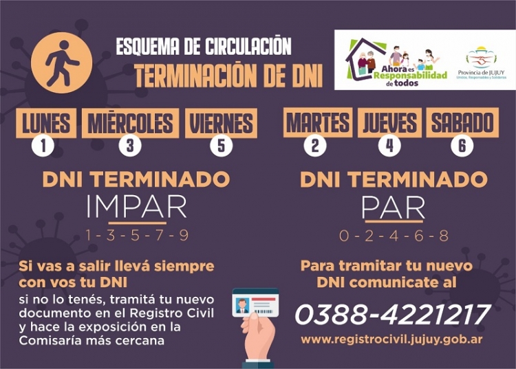 Esquema de circulaci&oacute;n por dni
