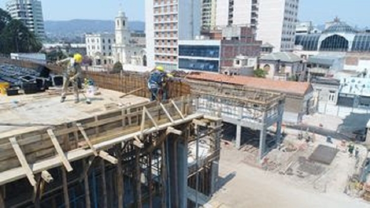 Obras en Cabildo II, con importante avance